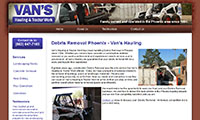Van's Hauling Website
