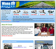 Web site design for Wana RV