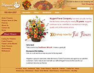 Web site design for Wygant's Floral