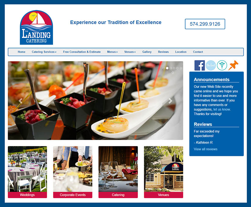 Website Design for Caterer